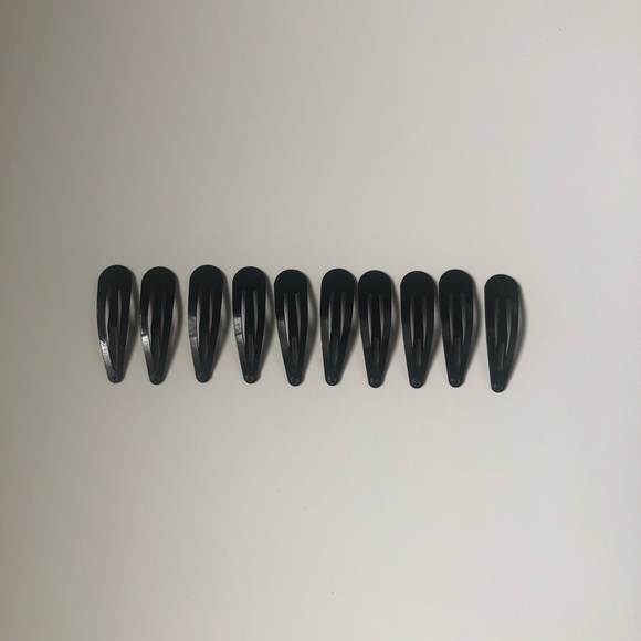 10 black clips - Picture 2 of 2